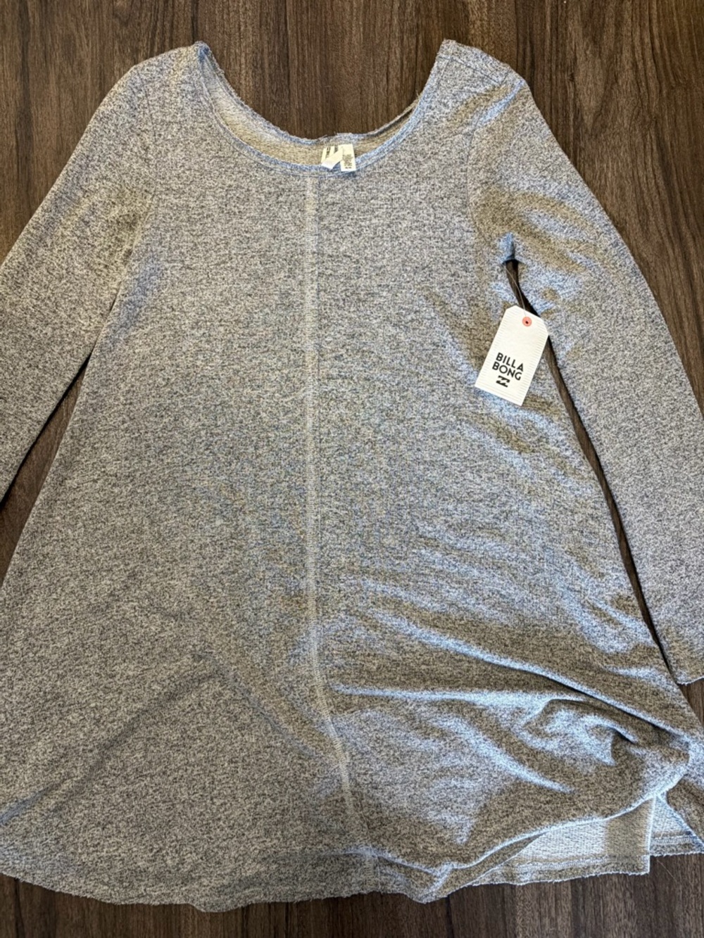Billabong Heather Gray Long Sleeve Tunic